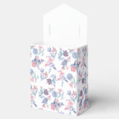 モダンなチャーム 水彩 ブルー ハイドランジア 花 フェイバーボックス (オープン)