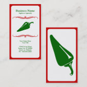 モダンなチリペッパー 名刺 (正面/裏面)