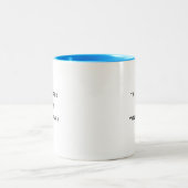 モダンなツートン マグカップ タイポグラフィー (中央)