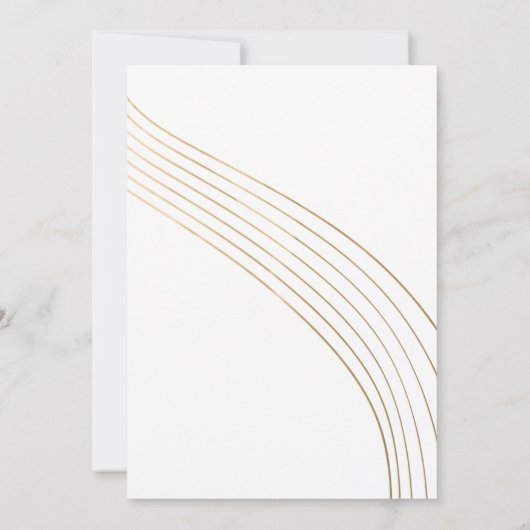 モダンなティール（緑がかった色）および金ゴールドの第21誕生日 招待状 (裏面)