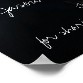 モダンなテキストオーバーレイ写真 ウェディングウェルカムポスター ポスター (角)