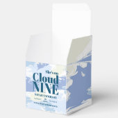 モダンなテクスチャード クラウドナイン ブライダルシャワー おしゃれ フェイバーボックス (オープン)