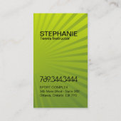 モダンなテニスコーチの名刺 名刺 (裏面)