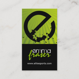 モダンなテニスコーチの名刺 名刺