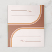 モダンなテラコッタ アーチ タイポグラフィ プレイスカード (外部開封)
