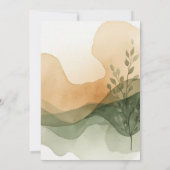 モダンなテラコッタ＆セージ カップルシャワー招待状 招待状 (裏面)