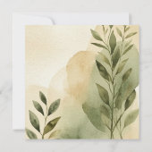 モダンなテラコッタ＆セージ カップルシャワー 招待状 (裏面)