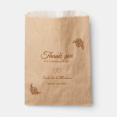 モダンなテラコッタ フェイバーバッグ (正面)