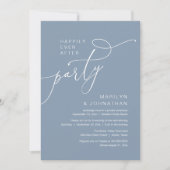モダンなディナーレセプション Happily Ever After Party 招待状 (正面)