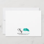 モダンなディナー・パーティ 招待状 (裏面)