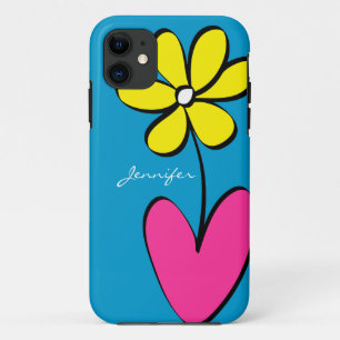 モダンなデイジーのパーソナライズなiPhone 5/5Sの場合 iPhone 11 ケース