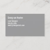 モダンなデザインの名刺 名刺 (裏面)