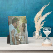 モダンなデザインの周年記念プレート(スタンド付き) フォトプラーク (側面)