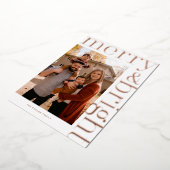 モダンなデザインの大きい明るいカード 箔シーズンカード (回転した状態)