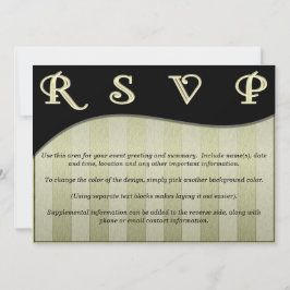 モダンなデザインの波およびストライプでカスタムな招待状 招待状