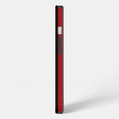 モダンなデザインの赤いiPad miniケース iPhoneケース (左側面)