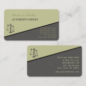 モダンなトレンディーによって傾けられるストライプな弁護士弁護士 名刺 (正面/裏面)