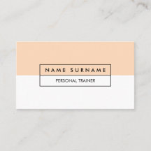 モダンなトレーナーのきれいなパステル調のモモの名刺