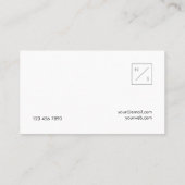 モダンなトレーナーのきれいなパステル調のモモの名刺 名刺 (裏面)