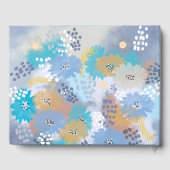 モダンなトロピカルビーチコーストウェディング ゲストブック (裏面)