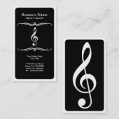 モダンなト音記号 名刺 (正面/裏面)