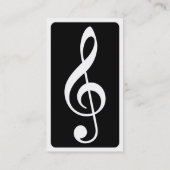 モダンなト音記号 名刺 (裏面)