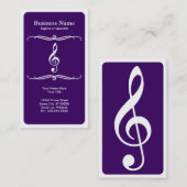 モダンなト音記号 名刺 (正面/裏面)