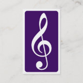 モダンなト音記号 名刺 (裏面)