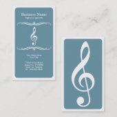 モダンなト音記号 名刺 (正面/裏面)