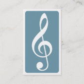 モダンなト音記号 名刺 (裏面)