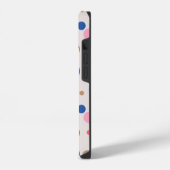 モダンなドット柄パターン iPhoneケース (左側面)