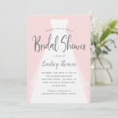 モダンなドレス EDITABLE COLOR ブライダルシャワー招待状 招待状 (スタンド正面)