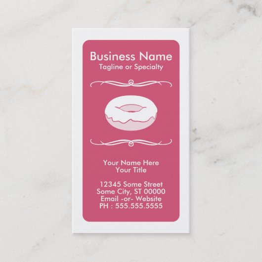 モダンなドーナツロイヤリティカード ロイヤリティカード (正面)