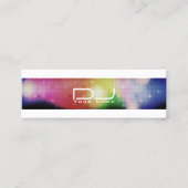 モダンなナイトクラブのスタイルの一見DJ スキニー名刺 (正面)