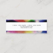 モダンなナイトクラブのスタイルの一見DJ スキニー名刺 (裏面)