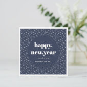 モダンなニューイヤーブルービジネス シーズンカード (スタンド正面)