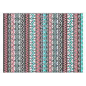 モダンなネイティブアメリカン種族のアステカなパターン テーブルクロス (正面(横))