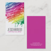 モダンなネイルアーティストの名刺のテンプレート 名刺 (正面/裏面)