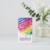 モダンなネイルアーティストの名刺のテンプレート 名刺 (スタンド正面)