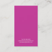 モダンなネイルアーティストの名刺のテンプレート 名刺 (裏面)