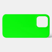 モダンなネオン グリーン スクリーンの明るい無地 クール Case-Mate iPhoneケース (裏面 (横))