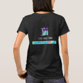 モダンなハウスクリーニングサービス モップ 住宅メイド Tシャツ (裏面)