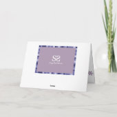 モダンなハッピーイースター パステルパープル シーズンカード (裏面)