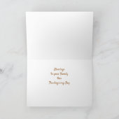 モダンなハッピースタンクスギブィングデーカード カード (内部)