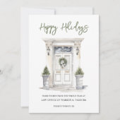 モダンなハッピーホリデービジネスフラット シーズンカード (正面)