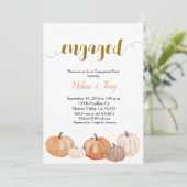 モダンなハロウィンエンゲージメントパーティー 招待状 (スタンド正面)