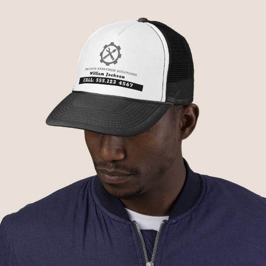 モダンなハンディマン建設のカスタムロゴ キャップ (インサイチュ)