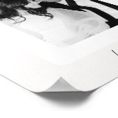 モダンなハートのエース カップル 結婚写真 ポスター (角)