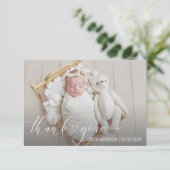 モダンなハートスクリプト 誕生のお知らせ 招待状 (スタンド正面)