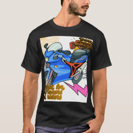モダンなバイクアートグラフィック - シンプルなモダンバイク Tシャツ